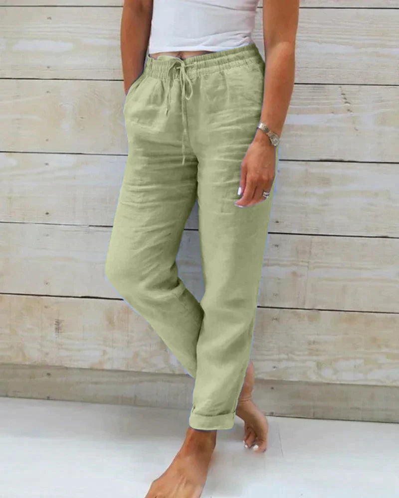 Orla | Pantalon Élégant en Lin Léger Pour L'été