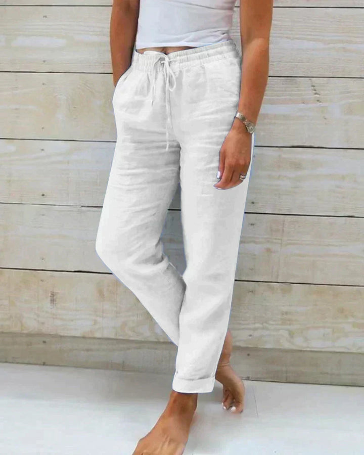 Orla | Pantalon Élégant en Lin Léger Pour L'été