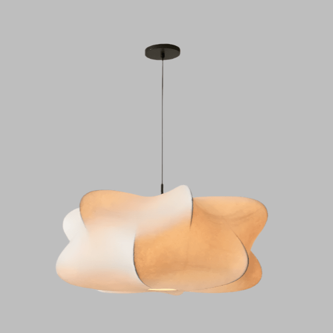 Meltor | Lampe Suspendue en Soie Faite à La Main avec Une Imperfection Intemporelle