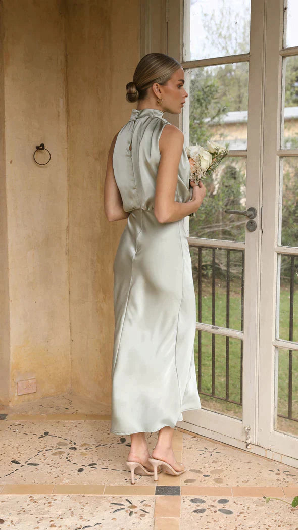 Olivia | Robe longue élégante en satin