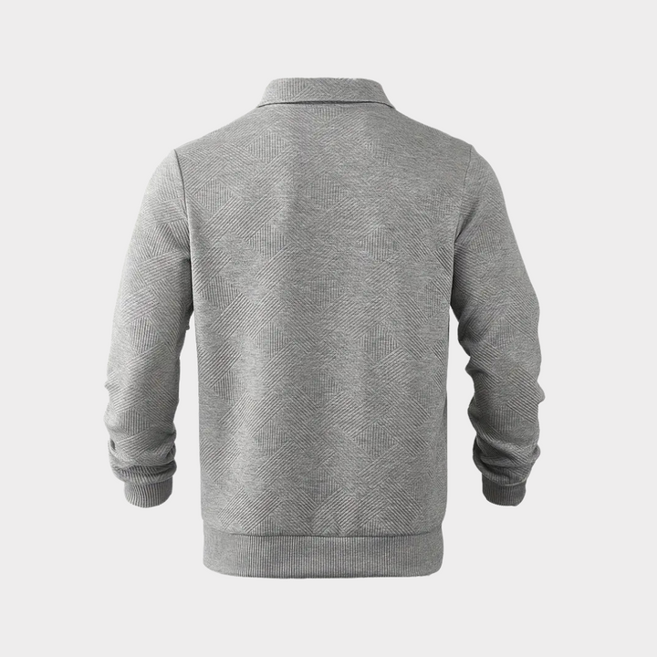 Evorn | Prémium Hommes Trimestre‑Zippé Tricot Pull