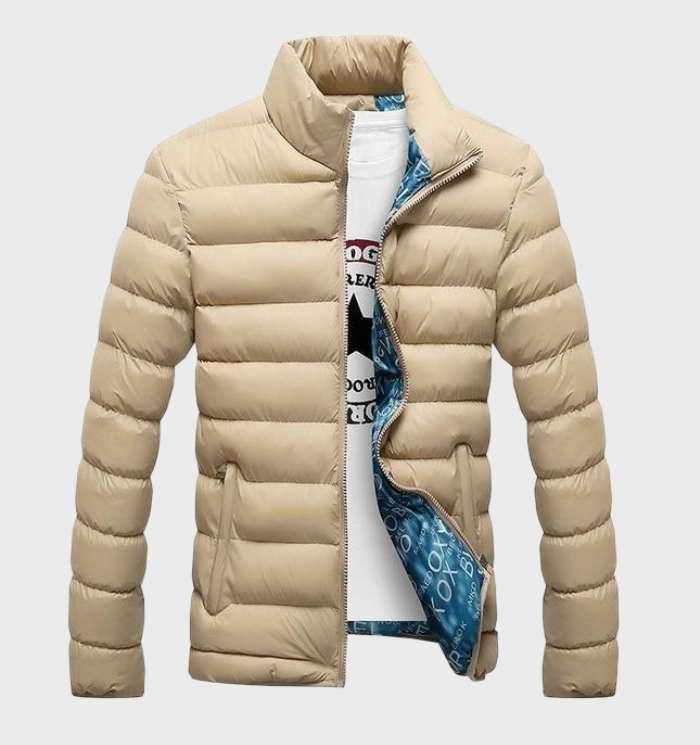 Juno | Veste Duvet Chaude Rembourrée Avec Fermeture Glissière Sur Toute La Longueur