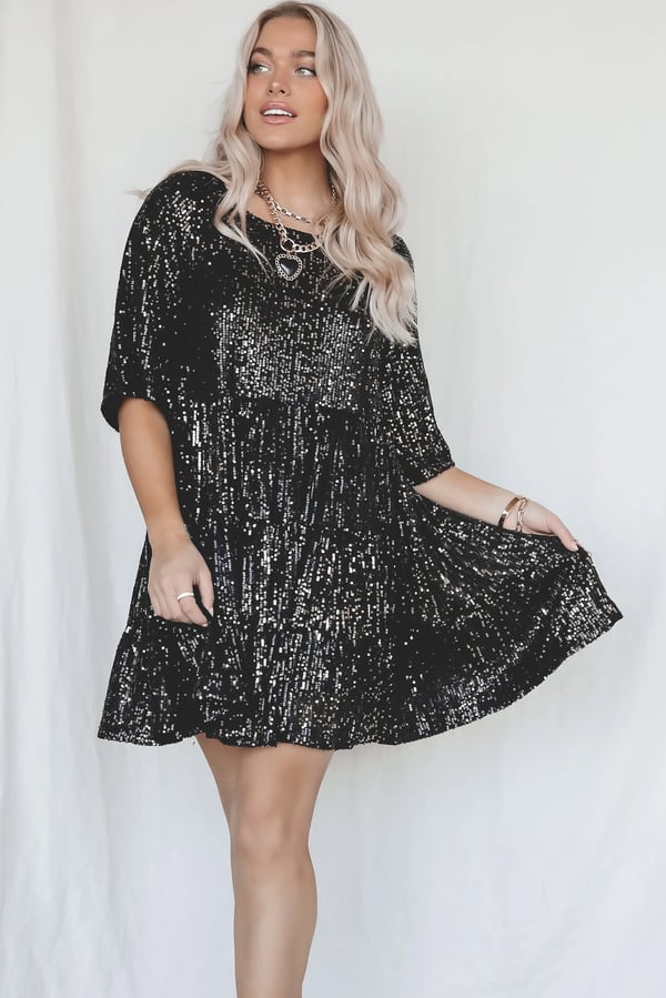 Azalea | Femmes A-Ligne Robe Faire La Fête à Paillette