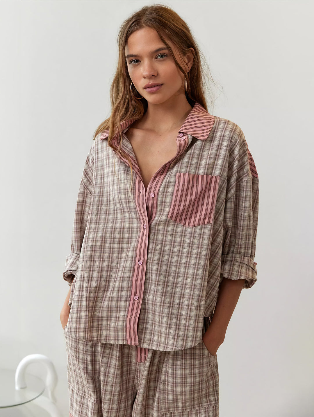 Piper | Ensemble Pyjama Coupe Ample et Confortable à Carreaux Pour Femme