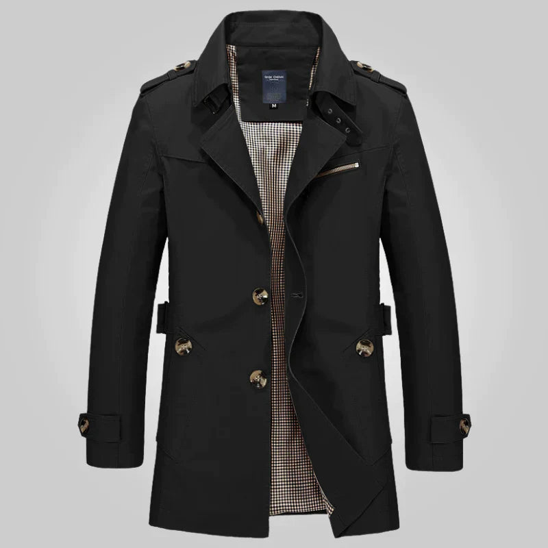 Elias | Elégant Tranchée Manteau