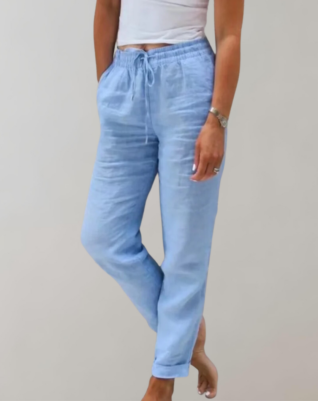 Berit | Pantalon Taille-Haute Jambe-Large pour Femmes