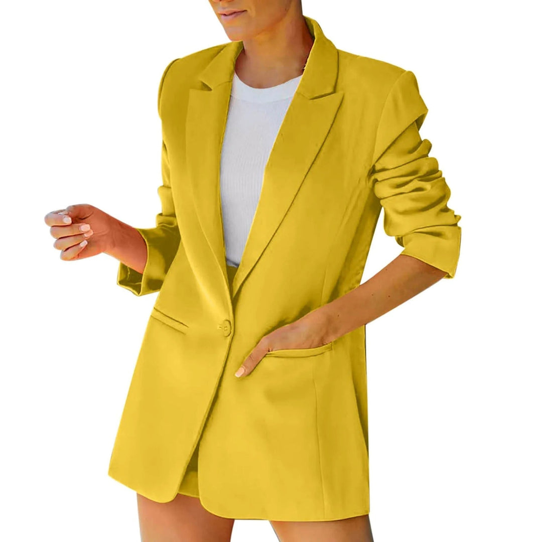 Cosette | Stylée Blazer Femme avec Col Cranté