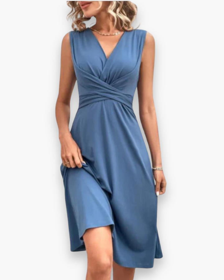 Thaisyn | Robe D'été Midi Aérée Pour Femme