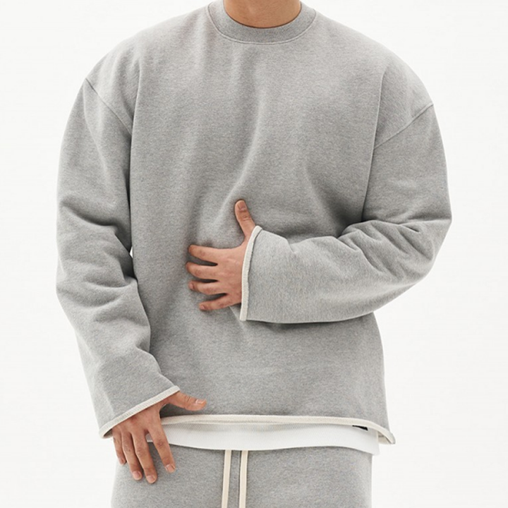 Thomas | Minimalis Surdimensionné Équipagecou Sueurchemise