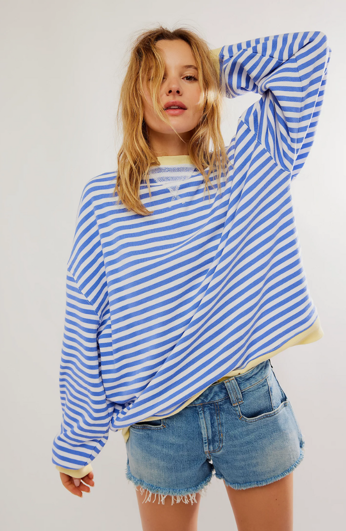 Nina | Rayé Pull Oversize Pour Confort Douillet