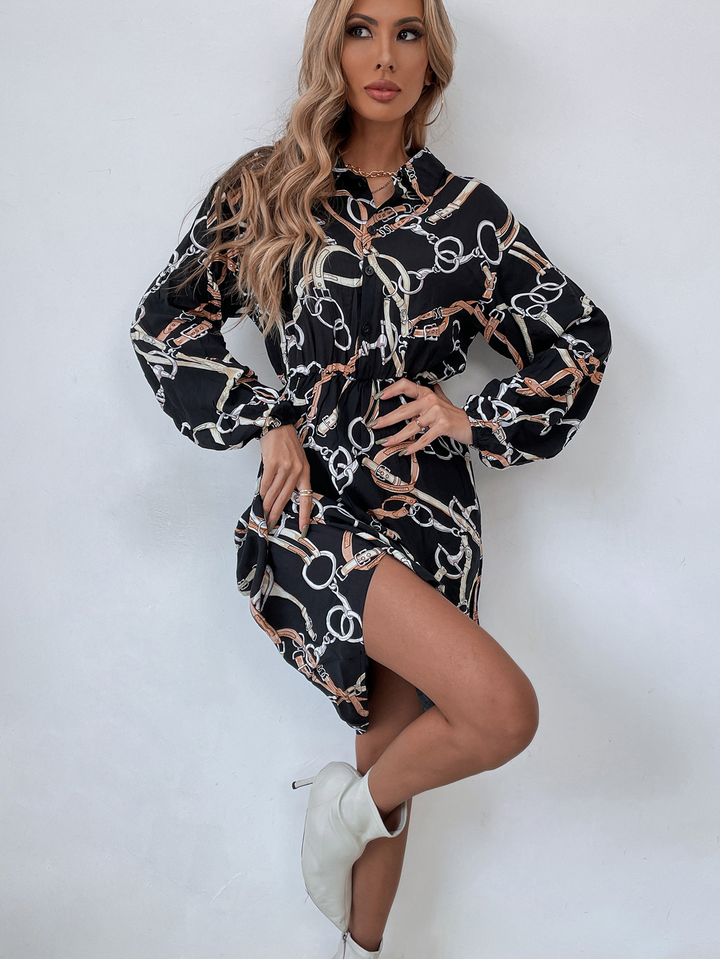 Omara | Abstrait Femmes Robe boutonner