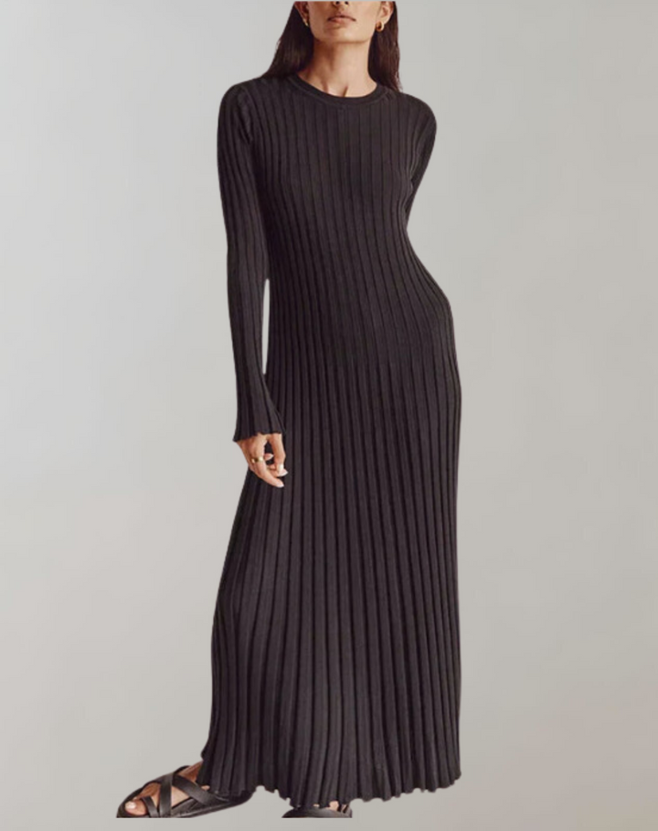 Luisa | Robe Coupe Mince à Manches Longues pour Femme