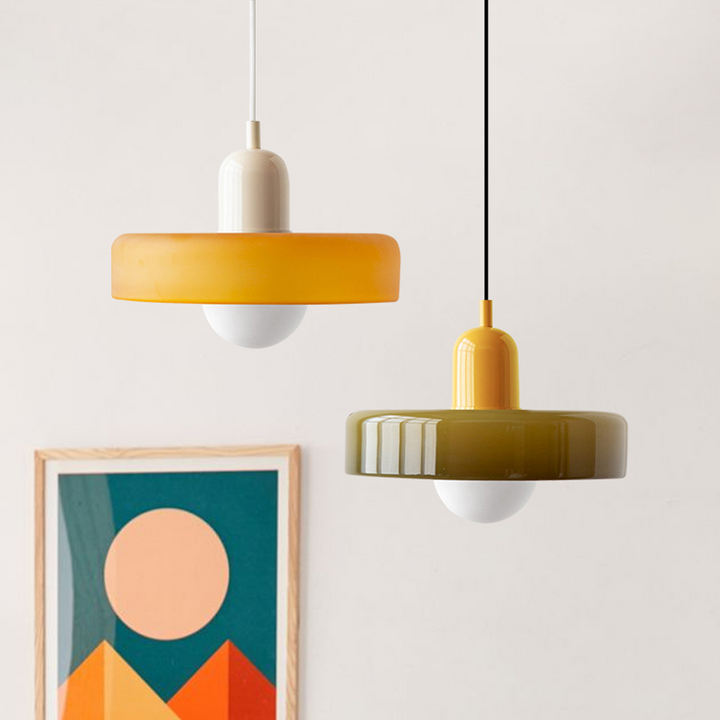Miklon | Lampe à Suspension Colorée De Style Bauhaus