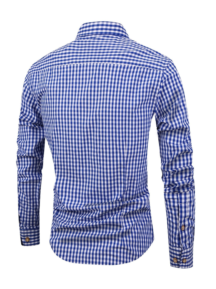 Liam | Hommes Plaid Chemise Avec polyvalence Stylée