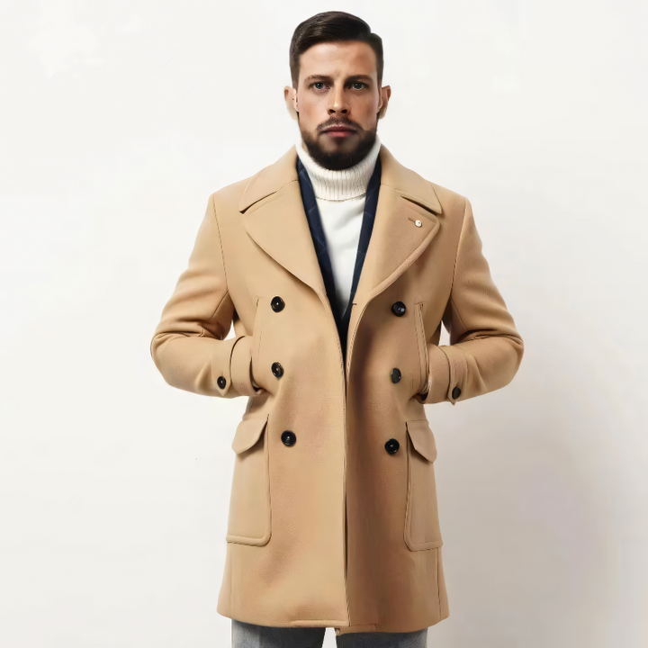 Mavren | Homme Chaude Veste Avec latérales Poches Et Tourné Collier