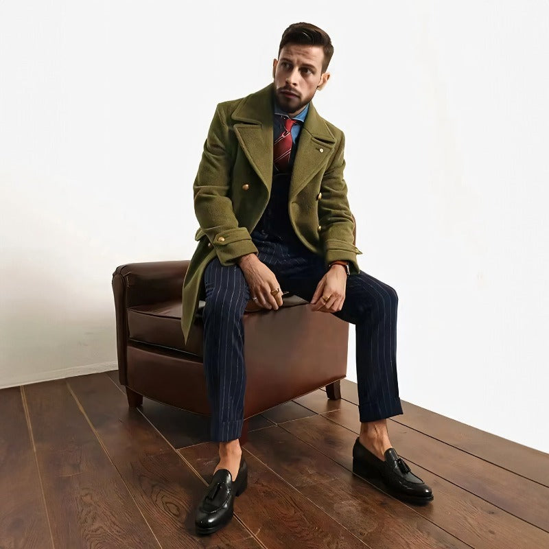 Mavren | Homme Chaude Veste Avec latérales Poches Et Tourné Collier