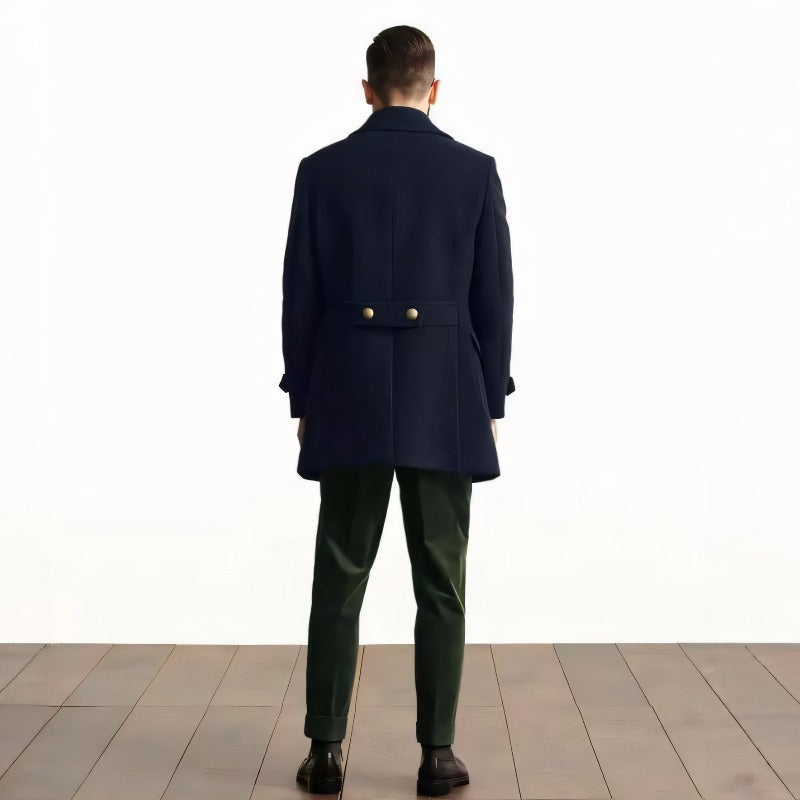 Mavren | Homme Chaude Veste Avec latérales Poches Et Tourné Collier