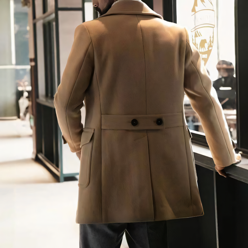 Mavren | Homme Chaude Veste Avec latérales Poches Et Tourné Collier
