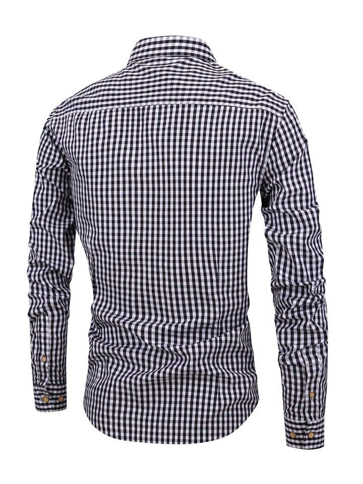 Liam | Hommes Plaid Chemise Avec polyvalence Stylée