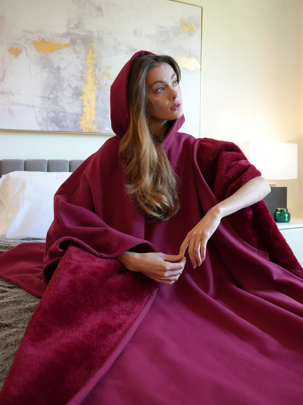 Erian | Couverture à Capuche Lestée Surdimensionnée