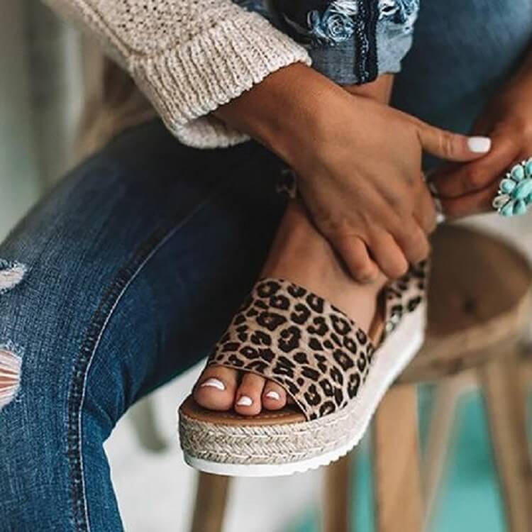Indigo | Sandales Espadrille à Plateforme Pour Femmes