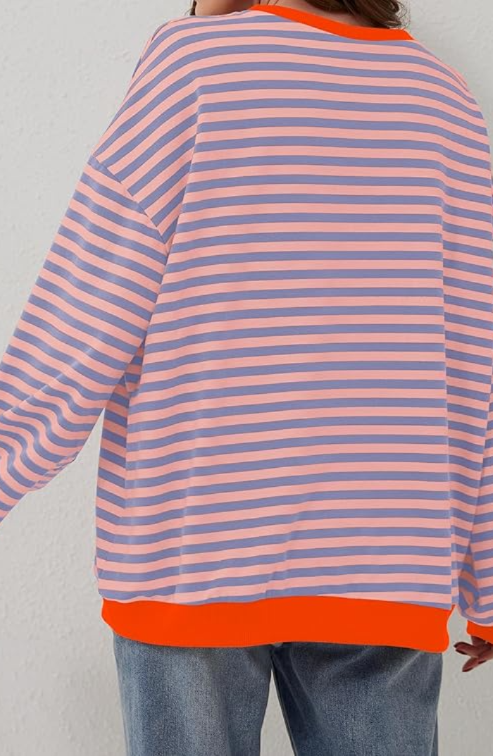 Nina | Rayé Pull Oversize Pour Confort Douillet