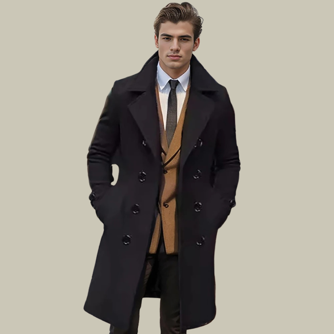 Giovanni | Italien Longues Manteau par Massimo Pour Elégant Flair