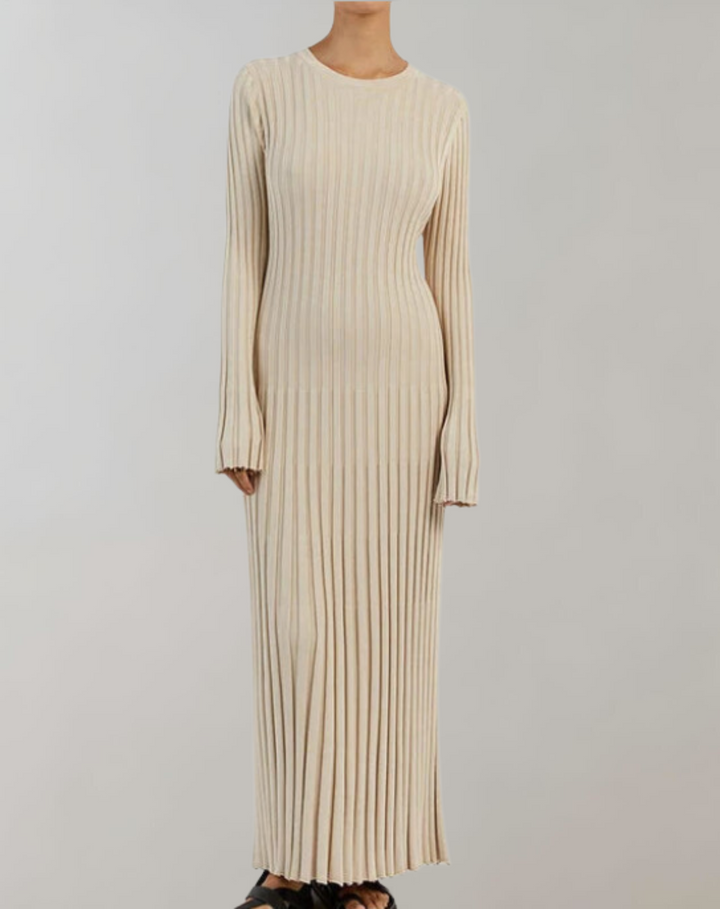 Luisa | Robe Coupe Mince à Manches Longues pour Femme