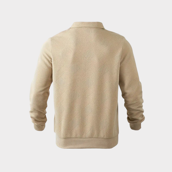 Evorn | Prémium Hommes Trimestre‑Zippé Tricot Pull