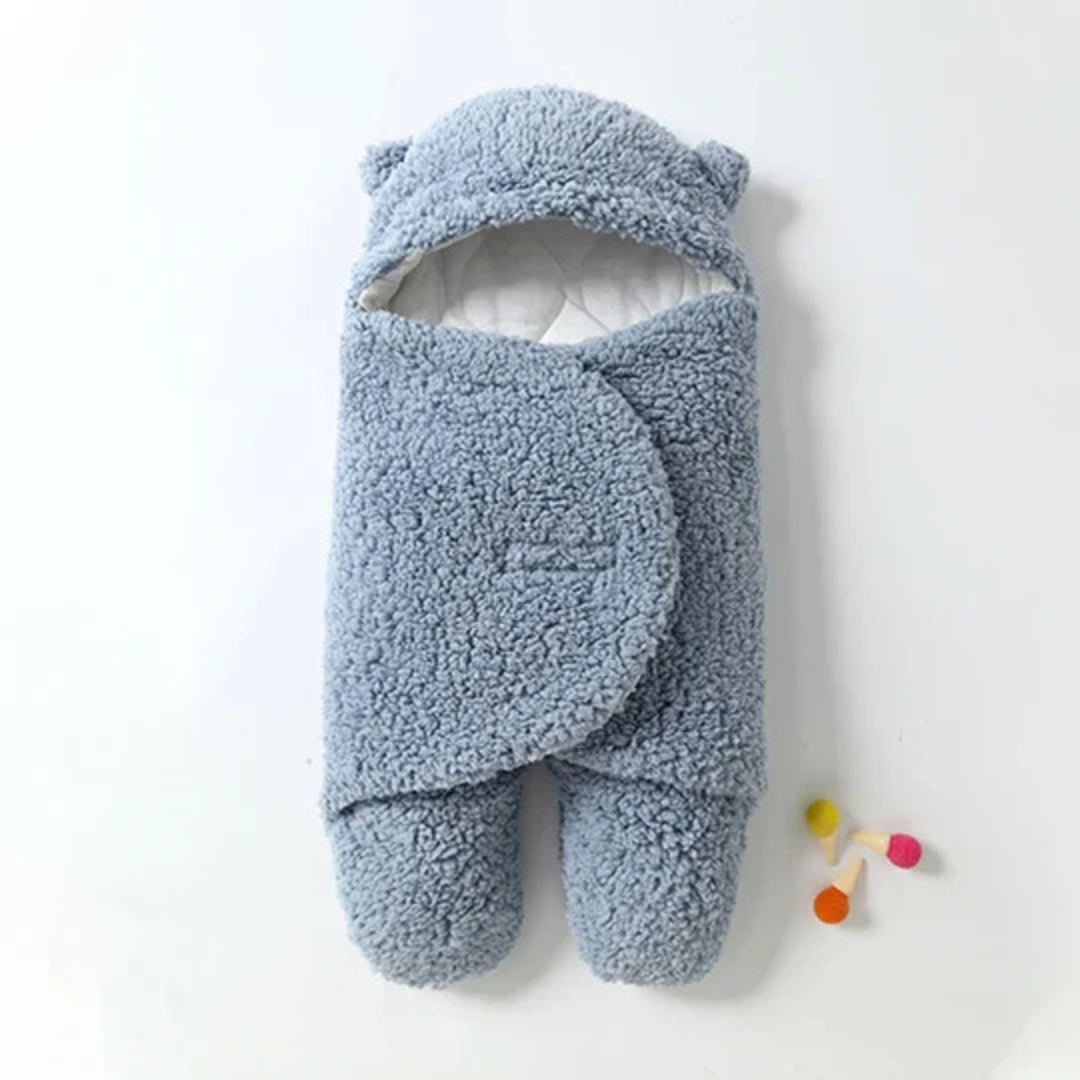 Couverture D'emmaillotage Pour Bébé | Gigoteuse à Capuche Doublée Ultra-Douce Pour Plus de Chaleur