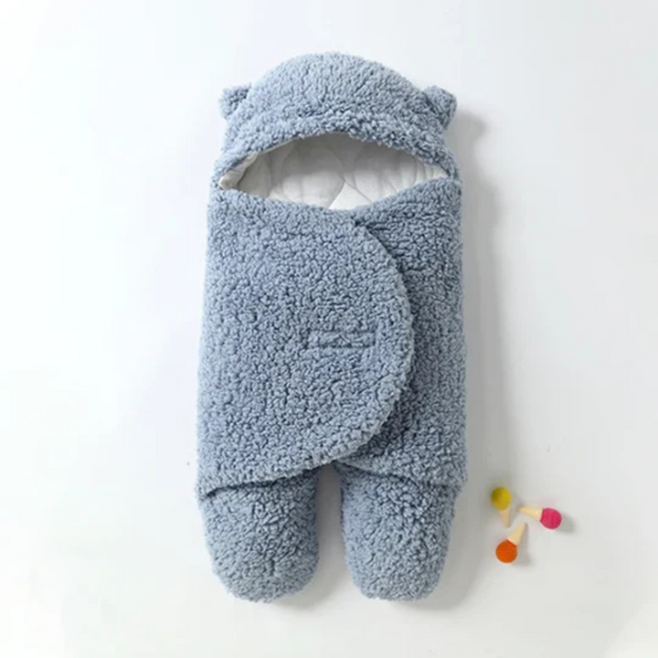 Couverture D'emmaillotage Pour Bébé | Gigoteuse à Capuche Doublée Ultra-Douce Pour Plus de Chaleur