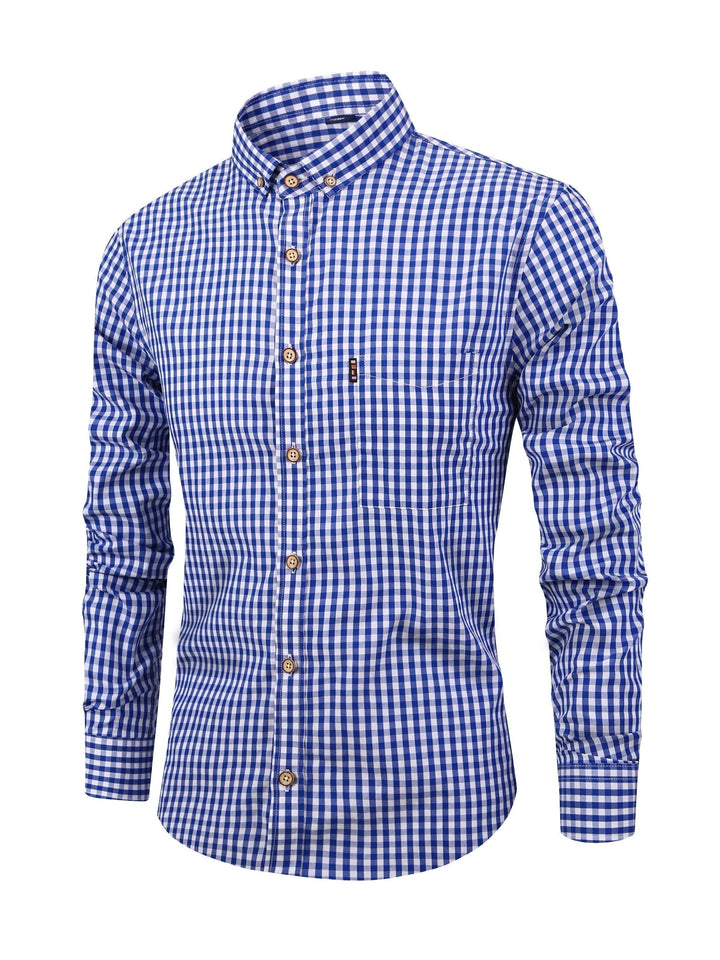 Liam | Hommes Plaid Chemise Avec polyvalence Stylée