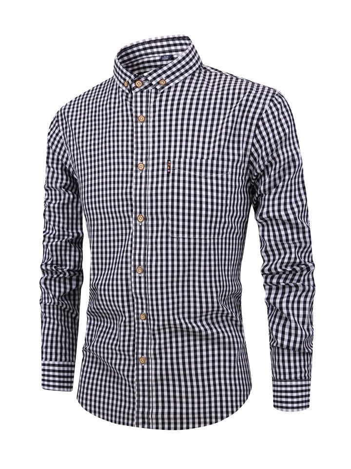 Liam | Hommes Plaid Chemise Avec polyvalence Stylée