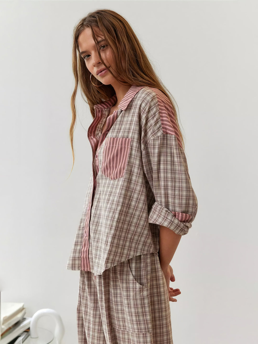Piper | Ensemble Pyjama Coupe Ample et Confortable à Carreaux Pour Femme
