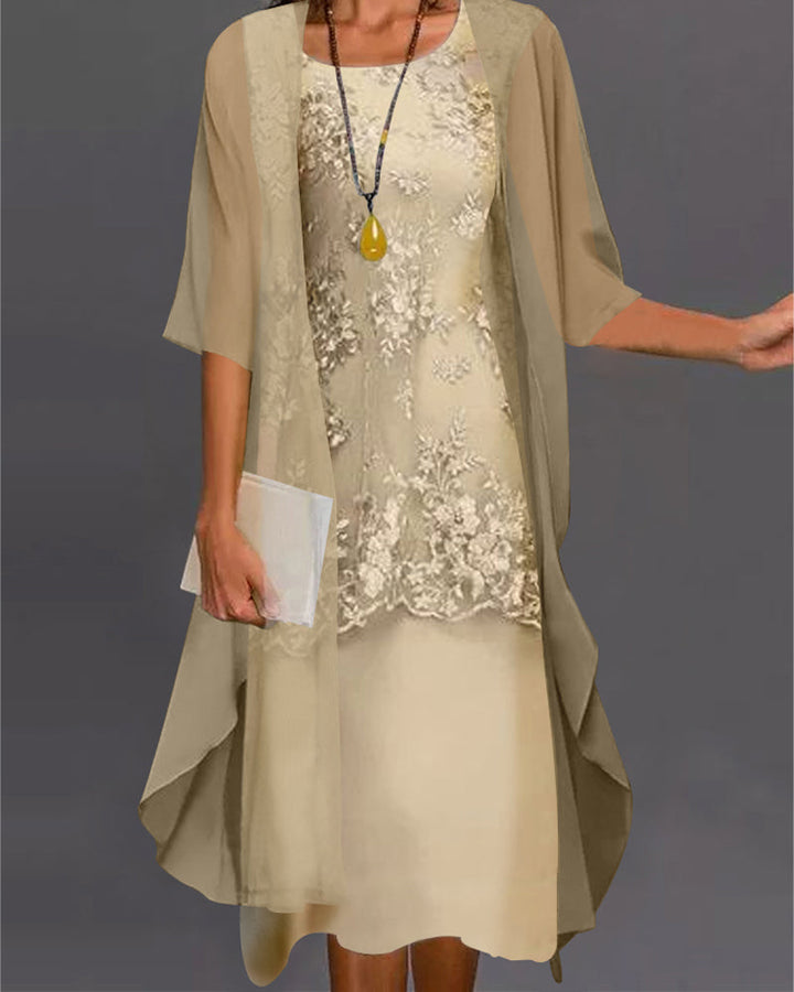 Juliska | Deux Pièces Dentelle et Mousseline Robe