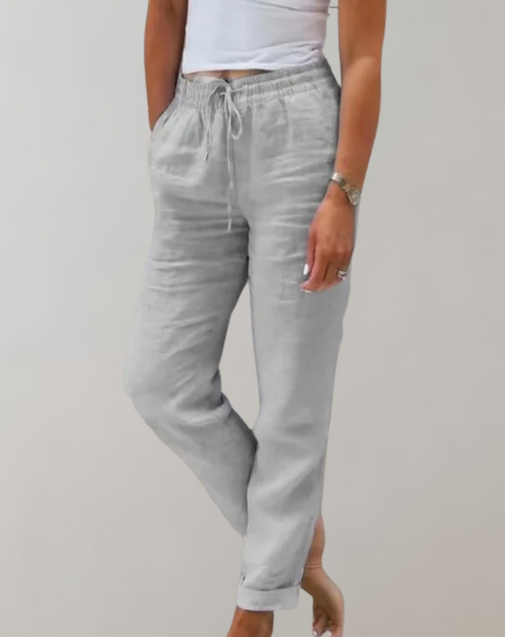 Berit | Pantalon Taille-Haute Jambe-Large pour Femmes