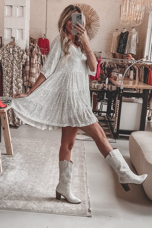Azalea | Femmes A-Ligne Robe Faire La Fête à Paillette