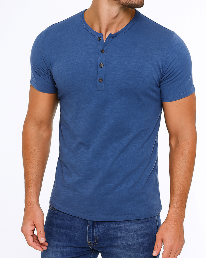 Westic | Chemise Henley Décontractée Pour Hommes