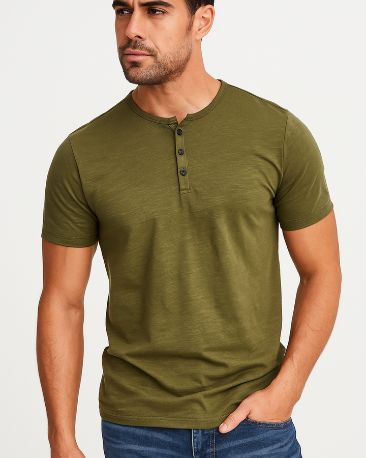 Westic | Chemise Henley Décontractée Pour Hommes