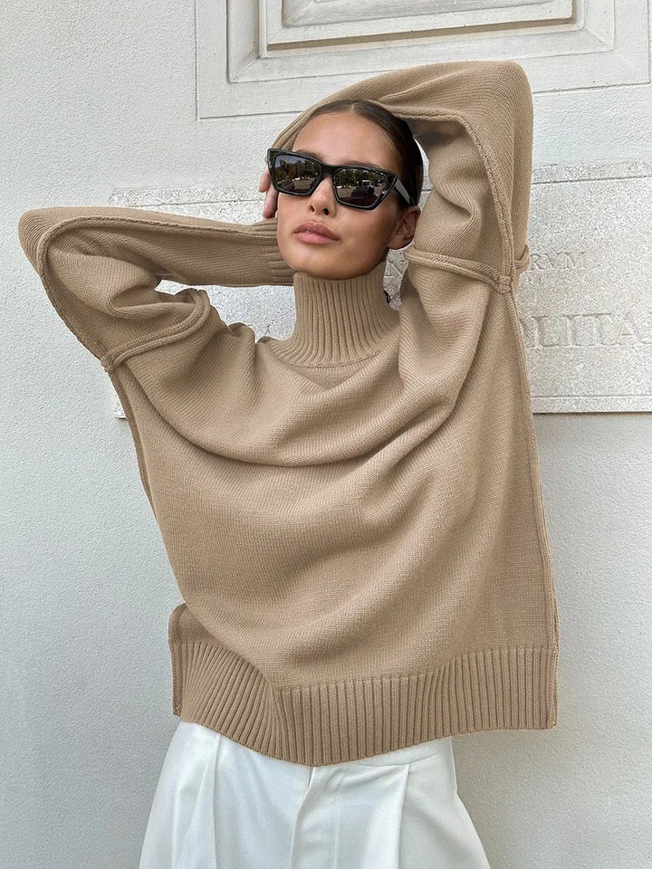 Vera | Femme Pull à Col Roulé
