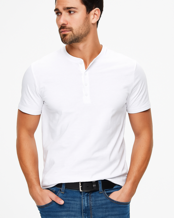 Westic | Chemise Henley Décontractée Pour Hommes