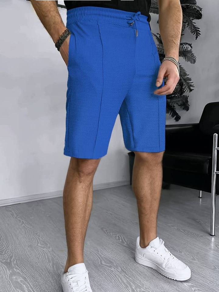 Bojan | Short d'affaires décontracté en tricot gaufré pour hommes