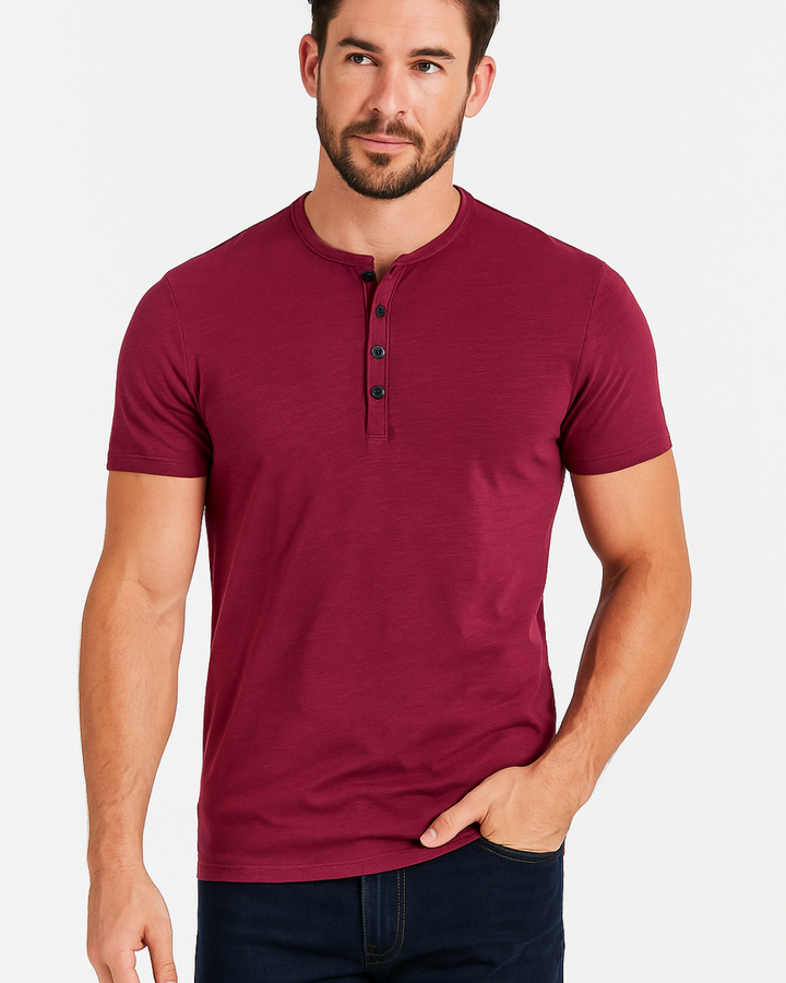 Westic | Chemise Henley Décontractée Pour Hommes