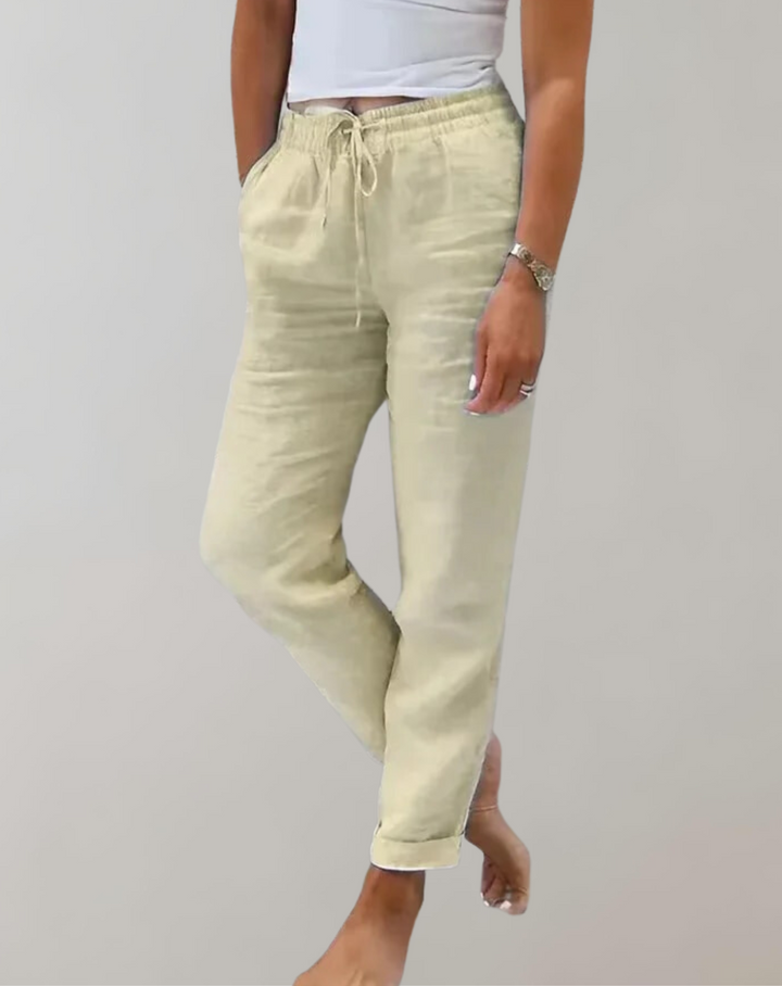 Berit | Pantalon Taille-Haute Jambe-Large pour Femmes