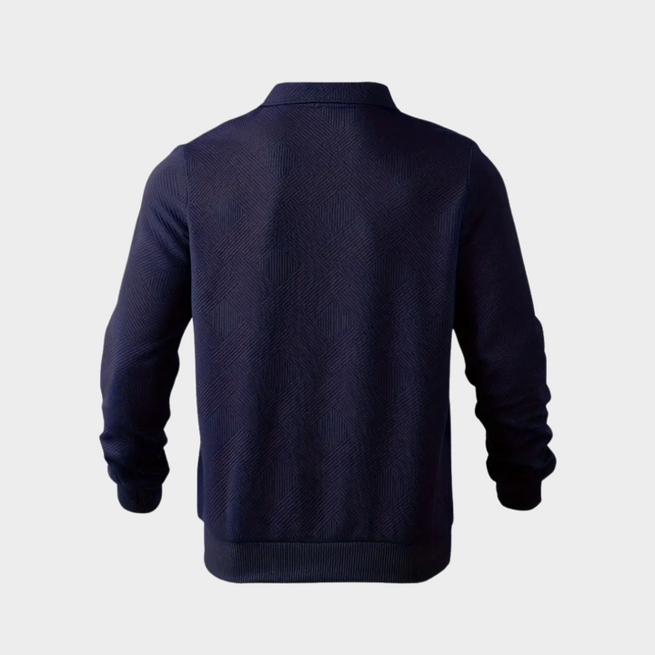 Evorn | Prémium Hommes Trimestre‑Zippé Tricot Pull