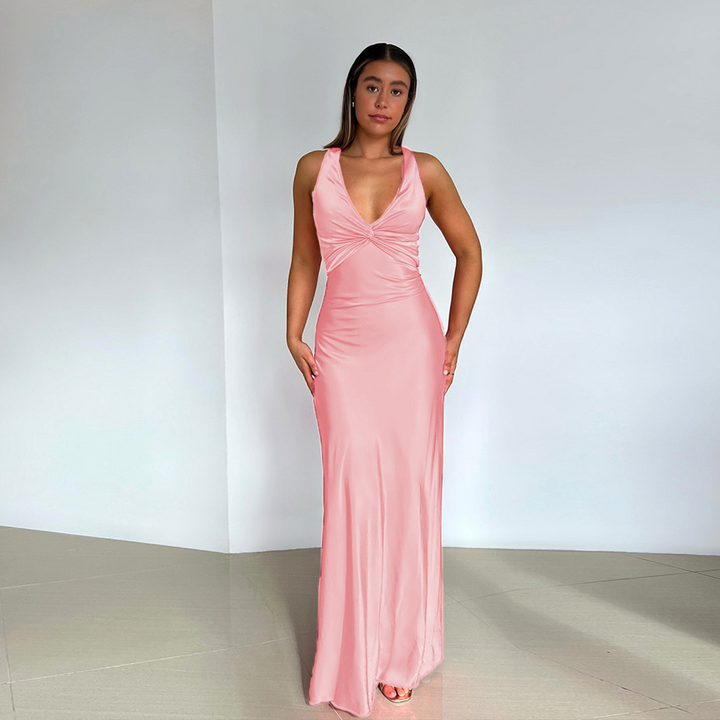 Fiora | Robe de Soirée Sans Manches Femmes élégantes