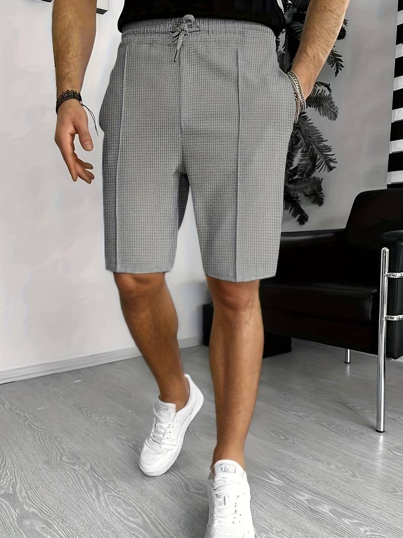 Bojan | Short d'affaires décontracté en tricot gaufré pour hommes