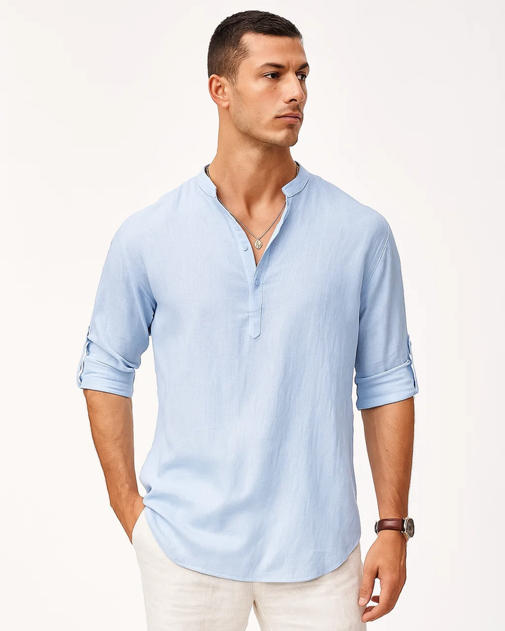 Presen | Chemise D'été Décontractée à Manches Longues Pour Hommes