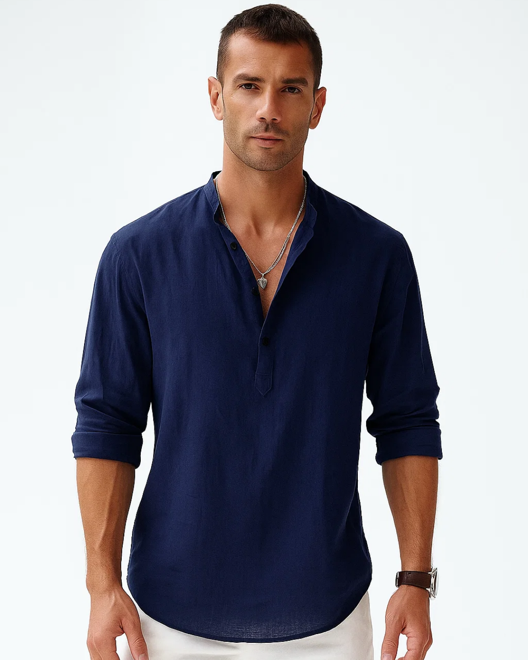 Presen | Chemise D'été Décontractée à Manches Longues Pour Hommes