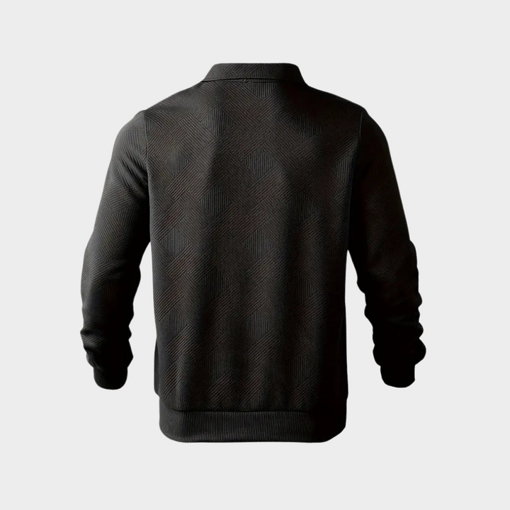Evorn | Prémium Hommes Trimestre‑Zippé Tricot Pull